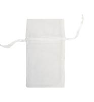 WHITE ORGANZA DRAWSTRING BAGS 27230-BX
